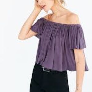 UO Truly Madly Deeply Off the Shoulder Top Size S